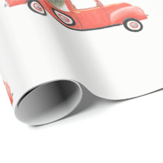 Nana's Red Truck Wrapping Paper