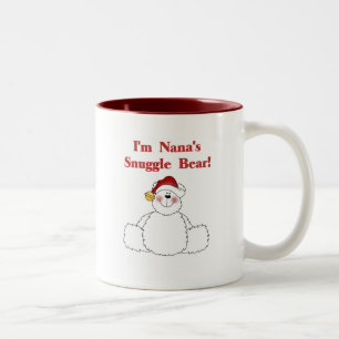 Nana's Snuggle Bear T-shirts and Gifts Two-Tone Coffee Mug