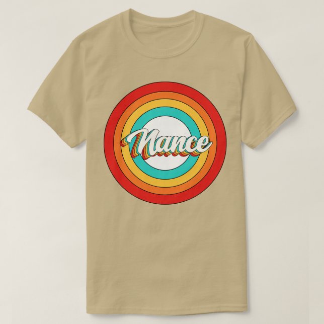 Nance Name Shirt Vintage Nance Circle (Design Front)