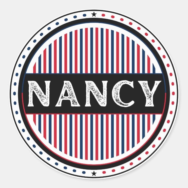 Nancy City Pride Emblem – French Identity Classic Round Sticker (Front)