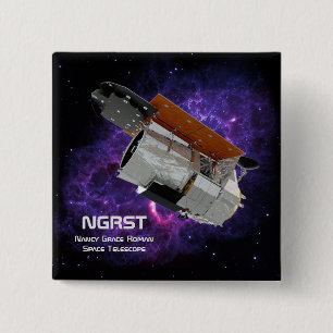 Nancy Grace Roman Space Telescope 15 Cm Square Badge