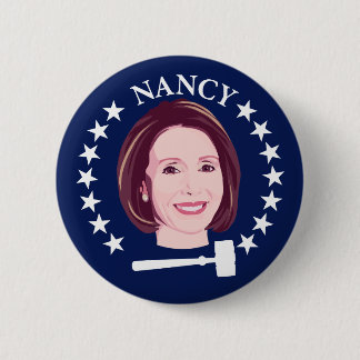 Nancy, Madam Speaker 6 Cm Round Badge