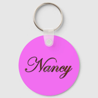 NANCY Name-Branded Gift Keychain or Zipper-pull