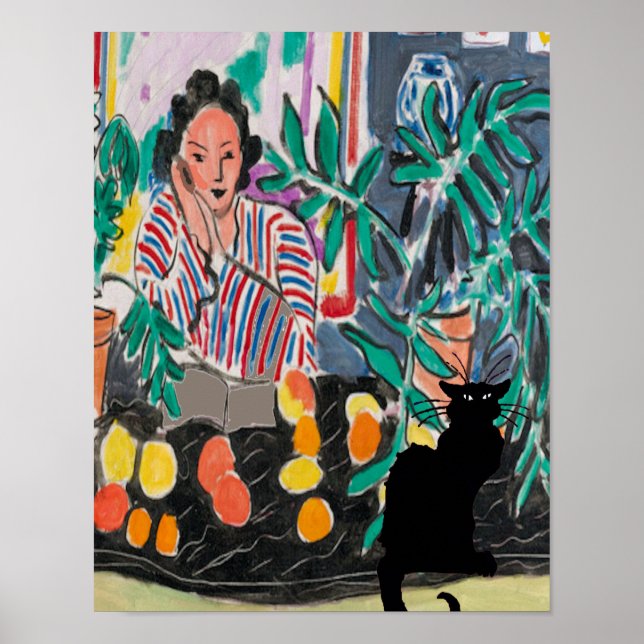 Nancy on Cell Phone, add text, Poster (Front)