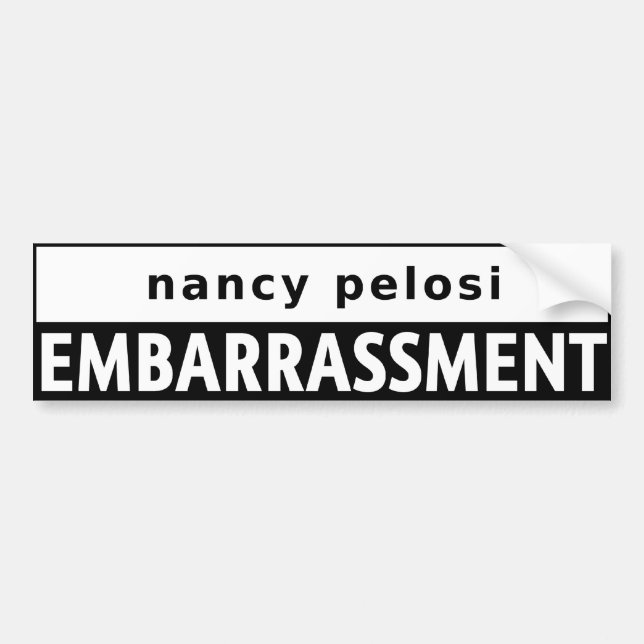Nancy Pelosi Bumper Sticker (Front)