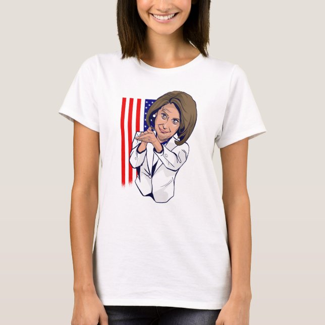 Nancy Pelosi clapping meme T-Shirt (Front)