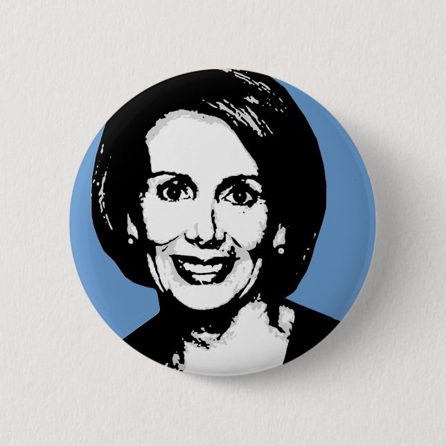 Nancy Pelosi Gear 6 Cm Round Badge (Front)