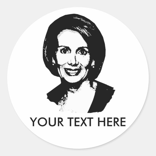 Nancy Pelosi Gear Classic Round Sticker (Front)