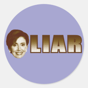 Nancy Pelosi is a Liar Classic Round Sticker