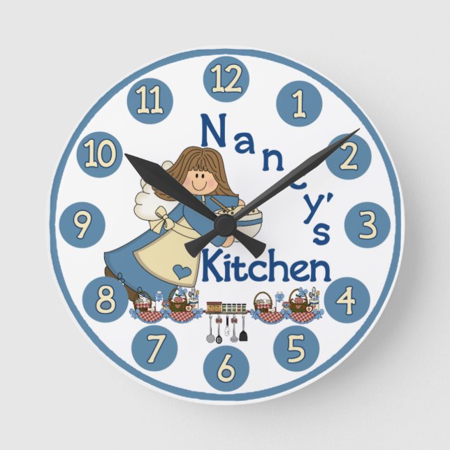 Nancy’s Kitchen Wall Clock (Front)
