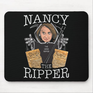 Nancy The Ripper Pelosi Rips The Constitution Pro  Mouse Pad