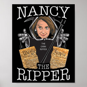 Nancy The Ripper Pelosi Rips The Constitution Pro  Poster
