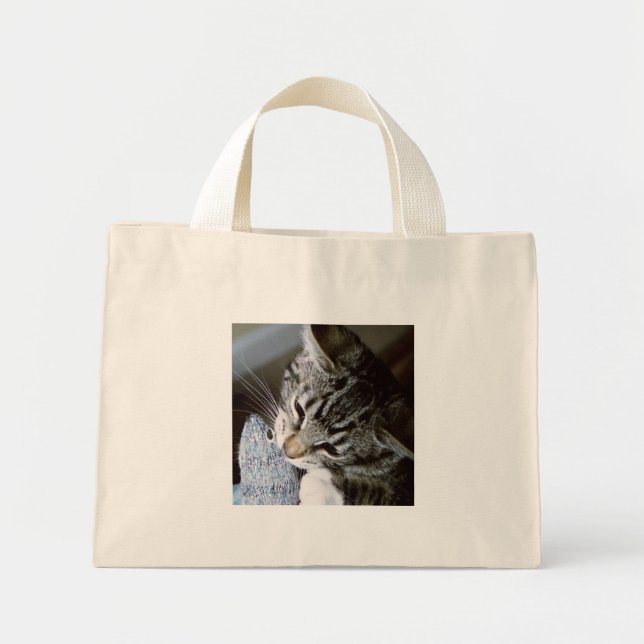 nancy with mouse mini tote bag (Front)