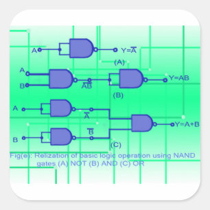 NAND Gate Square Sticker