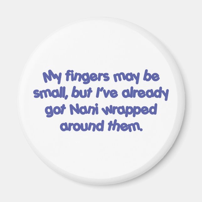 Nani's Wrapped (Blue) Magnet (Front)