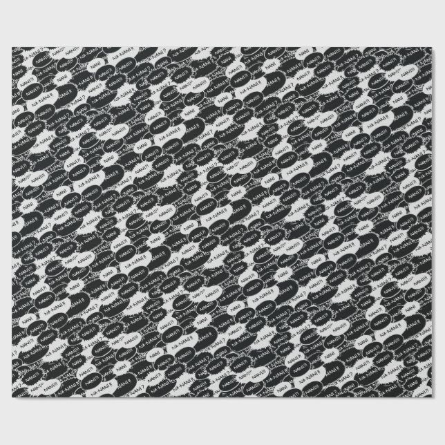 Nani Explosion Seamless Pattern Wrapping Paper (Flat)