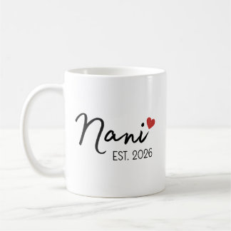 Nani Nana Est 2026 Set, New Indian Grandparent Coffee Mug