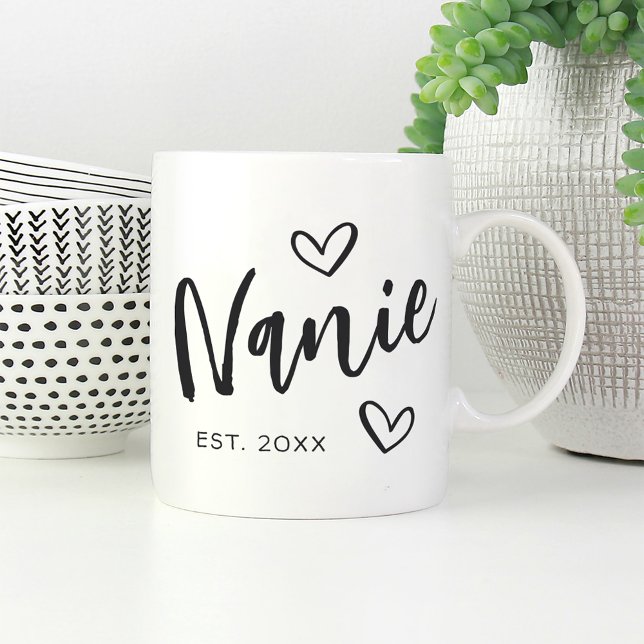 Nanie Year Established Grandma Coffee Mug (Creator Uploaded)