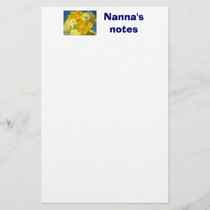 Nann'a Notes stationery Nature Daffodil Flowers