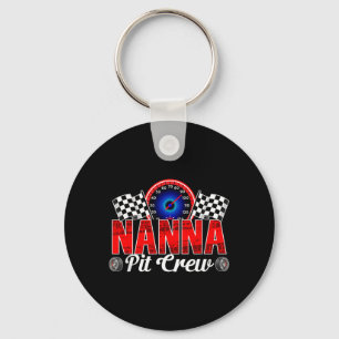 Nanna Pit Crew Racing Family Race Car Birthday Boy Key Ring
