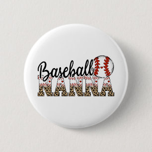 Nanna Women Ballpark Nanna Baseball Mum Mothers Da 6 Cm Round Badge