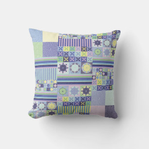 Nanna's Pretty Faux Knit Crochet Blanket Pattern Cushion