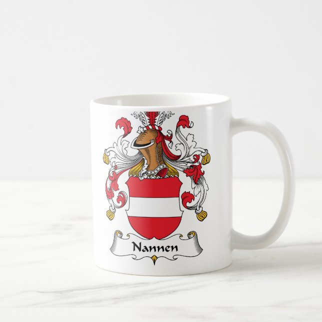 Nannen Family Crest Coffee Mug (Right)