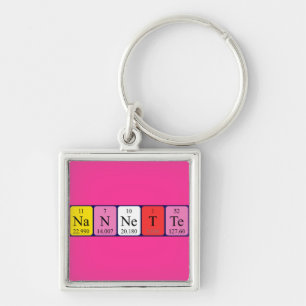Nannette periodic table name keyring