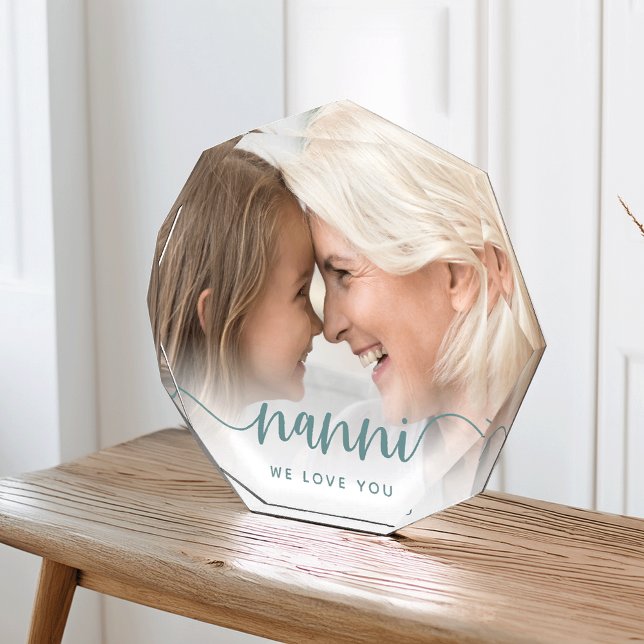 Nanni We Love You | Grandma Script Overlay Photo Block (Creator Uploaded)