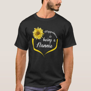 Nannie Gift: Happiness Is Being A Nannie T-Shirt