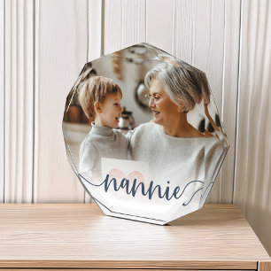 Nannie Grandma Script Overlay Photo Block