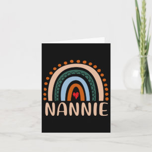 Nannie Rainbow Grandma Cute Mothers Day Funny Nann Card