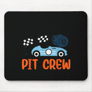 Nannie T Crew Race Car Family Matching Birthday Mouse Pad