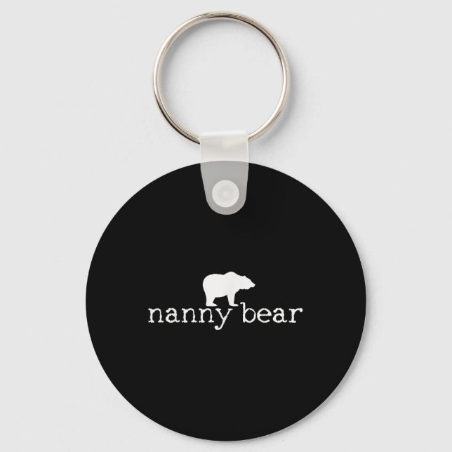 Nanny Bear Camping Camper Camp Gift Tee  Key Ring (Front)