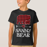 Nanny Bear Christmas Xmas Pajama Red Plaid Buffalo