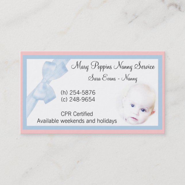 Nanny Business Card (Front)