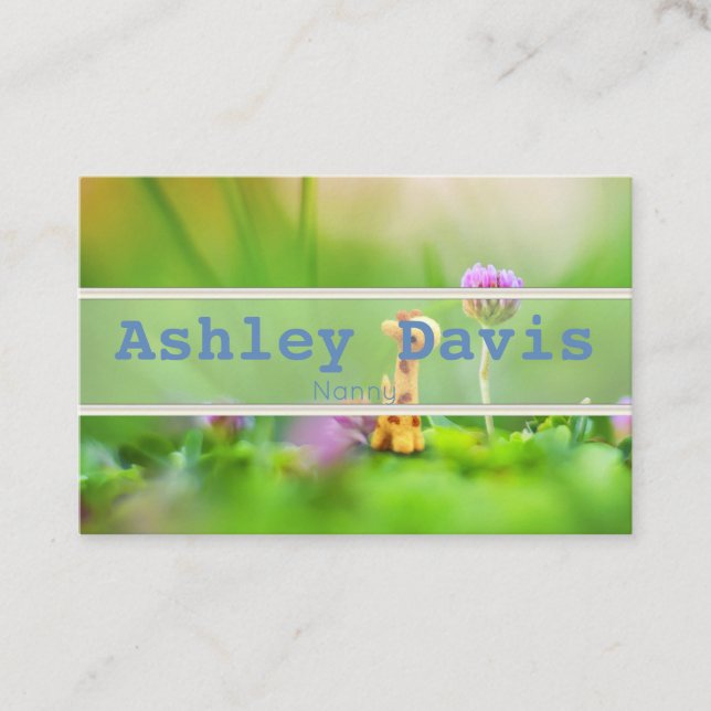 Nanny business cards (Front)