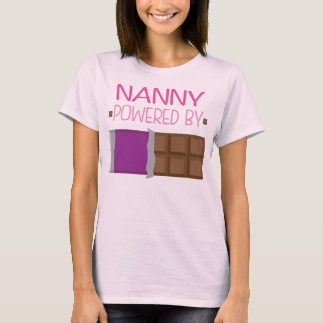 Nanny Chocolate Gift for Her T-Shirt (Front)