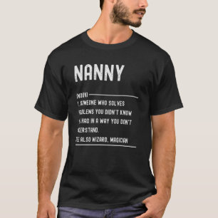 Nanny Definition Shirts Funny Job Title