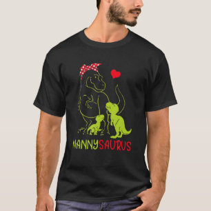Nanny Dinosaur Funny 2 Two Kid Nannysaurus T-Shirt