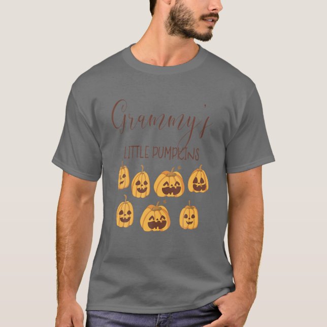 Nanny Little Pumpkins - Funny Pumpkin T-Shirt (Front)