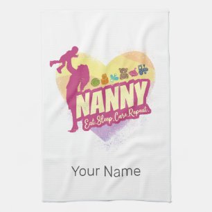 Nanny Nursemaid Vintage Babysitter Childcare Nurse Tea Towel