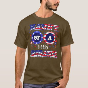 Nanny Of A Little Firecracker 4th of July T-Shirt