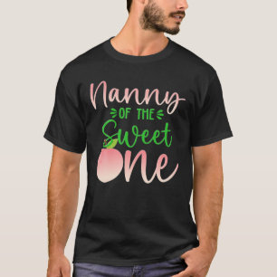 Nanny Of The Birthday One Peach 1St Summer Fruit F T-Shirt