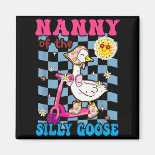 Nanny Of The Silly Goose First Birthday Family Mat Magnet
