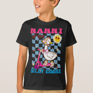 Nanny Of The Silly Goose First Birthday Family Mat T-Shirt