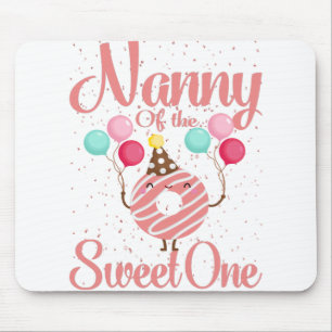Nanny Of The Sweet One Family Matching 1st Mouse Pad