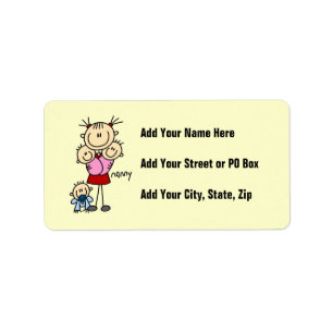 Nanny Stick Figure Label