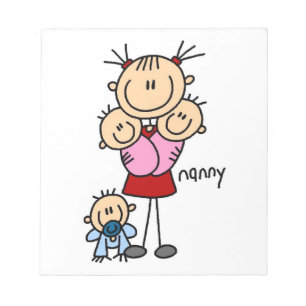 Nanny Stick Figure Notepad