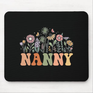 Nanny Wildflower Floral Birthday Baby Shower New N Mouse Pad